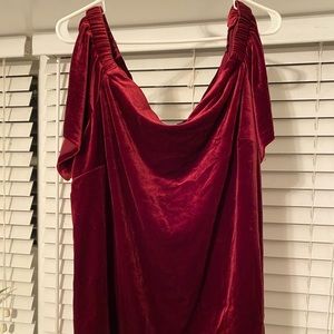 WHBM Velvet Top